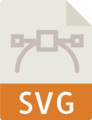 萌娘共享使用的SVG文件图标自身也是个SVG文件。