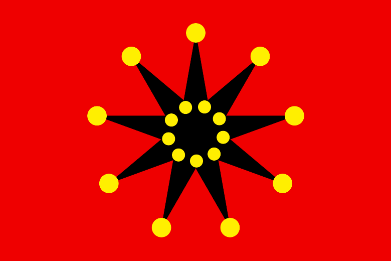 File:Chinese-army Wuhan flag (1911-1928) 18 dots.svg